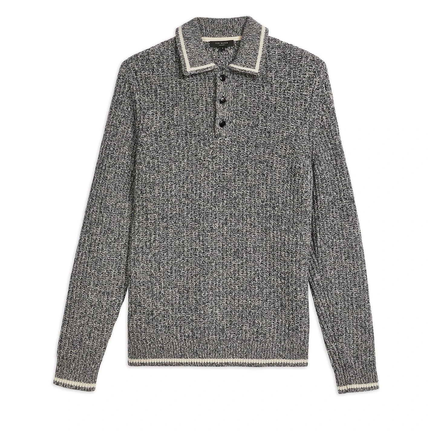 Ted Baker Tames Polo Sweater for Polo Shirts Colour Navy 3 Ted Baker Tames Polo Sweater for Polo Shirts Colour Navy