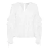 Ted Baker Janeio Ruffle Top for Blouses & Shirts Colour White -Outlet Wardrobe Mix Store 54413001 xxl