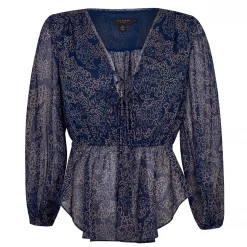 Ted Baker Mildrid Tie Blouse for Blouses & Shirts Colour Dk-Navy