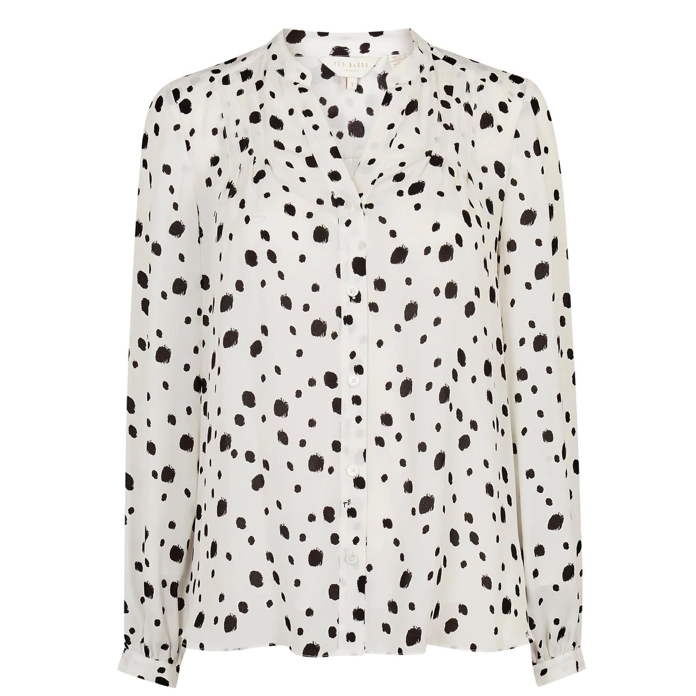 Ted Baker Ted Baker Polka Dot Blouse Womens for Blouses & Shirts Colour White 3 Ted Baker Ted Baker Polka Dot Blouse Womens for Blouses & Shirts Colour White
