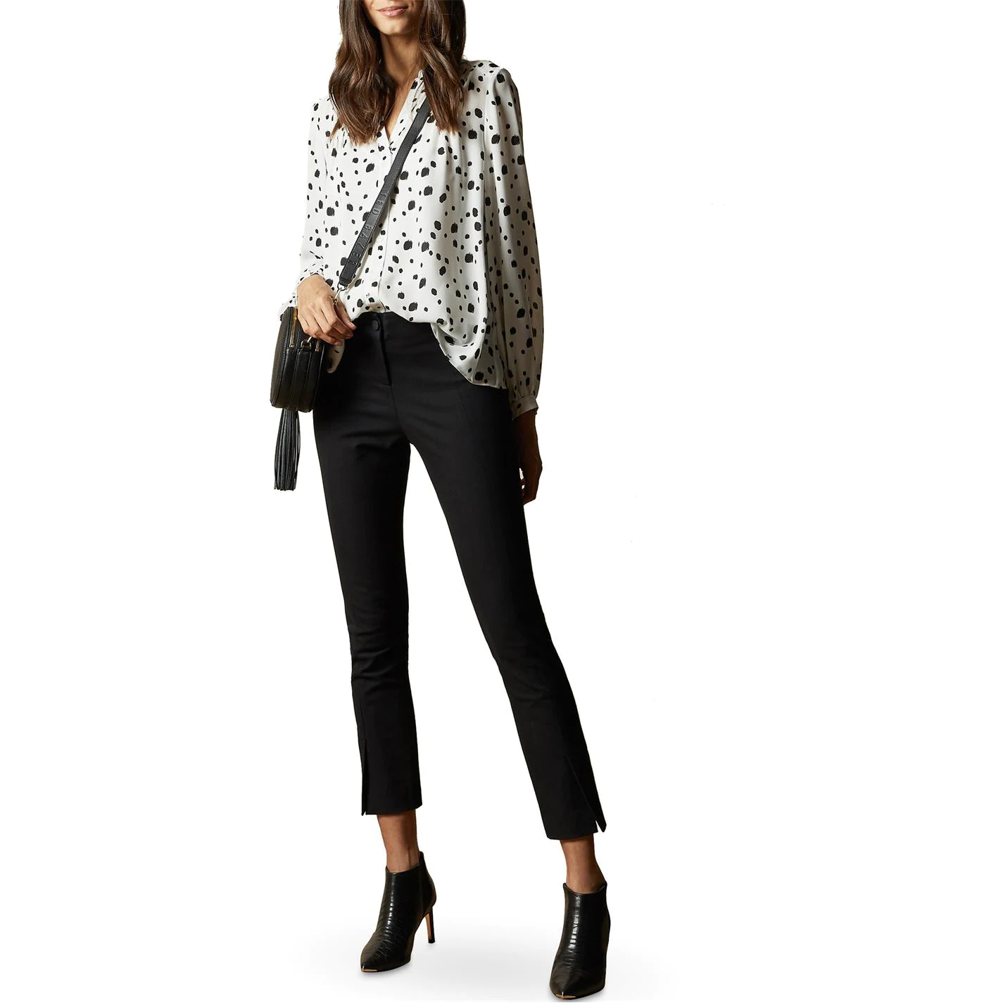 Ted Baker Ted Baker Polka Dot Blouse Womens for Blouses & Shirts Colour White 4 Ted Baker Ted Baker Polka Dot Blouse Womens for Blouses & Shirts Colour White - Image 2