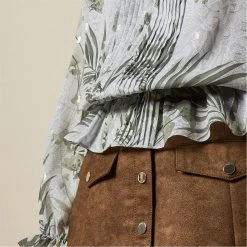 Ted Baker Tibbine Pleated Top for Blouses & Shirts Colour Grey -Outlet Wardrobe Mix Store 54450202 xxl a4