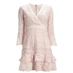 Ted Baker Lace V Neck Tunic Dress for Tops Colour Baby/Pink