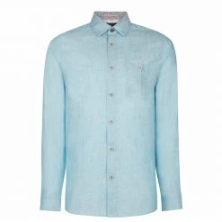 Ted Baker Emu Linen Shirt for Casual Shirts Colour Turquiose