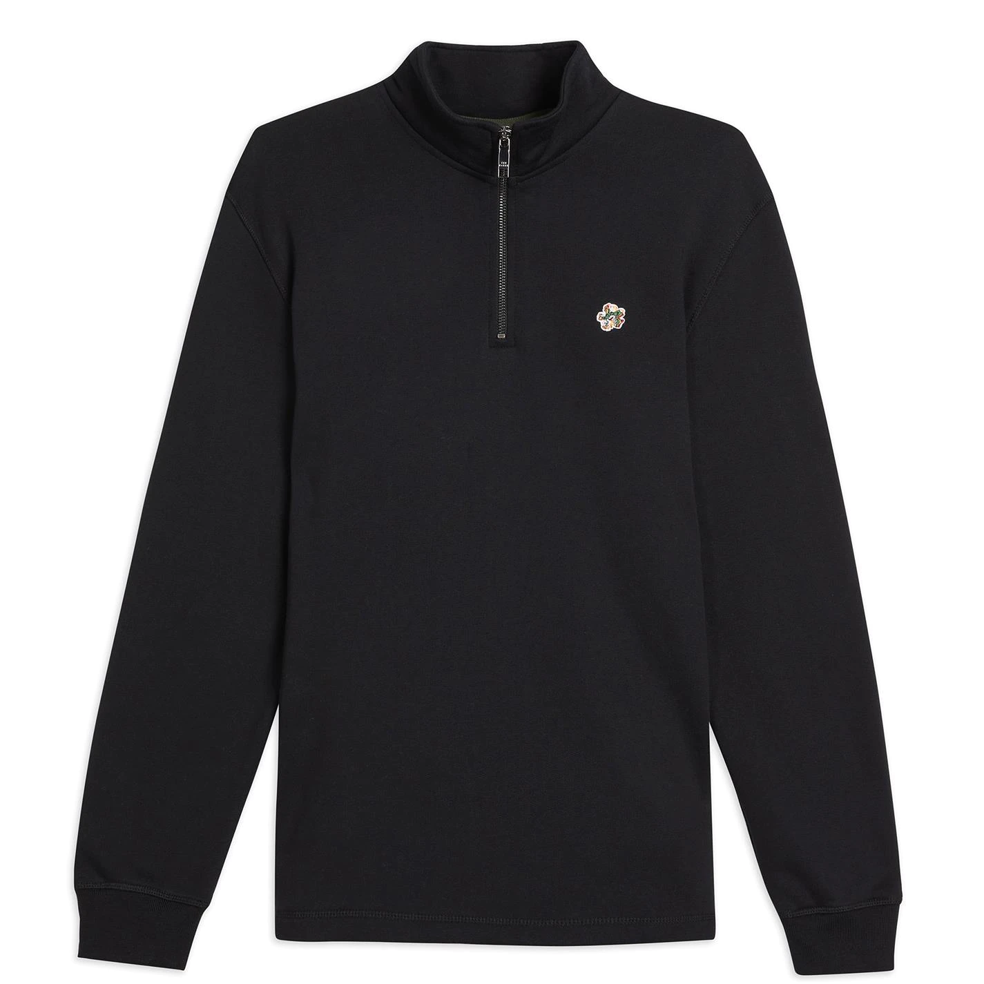 Ted Baker Ted Baker Kilbern quarter Zip Sweater for Big & Tall Knitwear Colour Black 3 Ted Baker Ted Baker Kilbern quarter Zip Sweater for Big & Tall Knitwear Colour Black