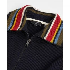 Ted Baker Ousse Full Zip Sweater for Big & Tall Knitwear Colour Navy 11 Ted Baker Ousse Full Zip Sweater for Big & Tall Knitwear Colour Navy -Outlet Wardrobe Mix Store 55496318 xxl a11