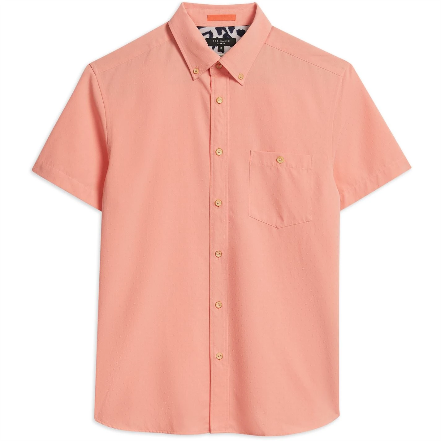 Ted Baker Kostume Short Sleeve Shirt for Casual Shirts Colour Coral 3 Ted Baker Kostume Short Sleeve Shirt for Casual Shirts Colour Coral