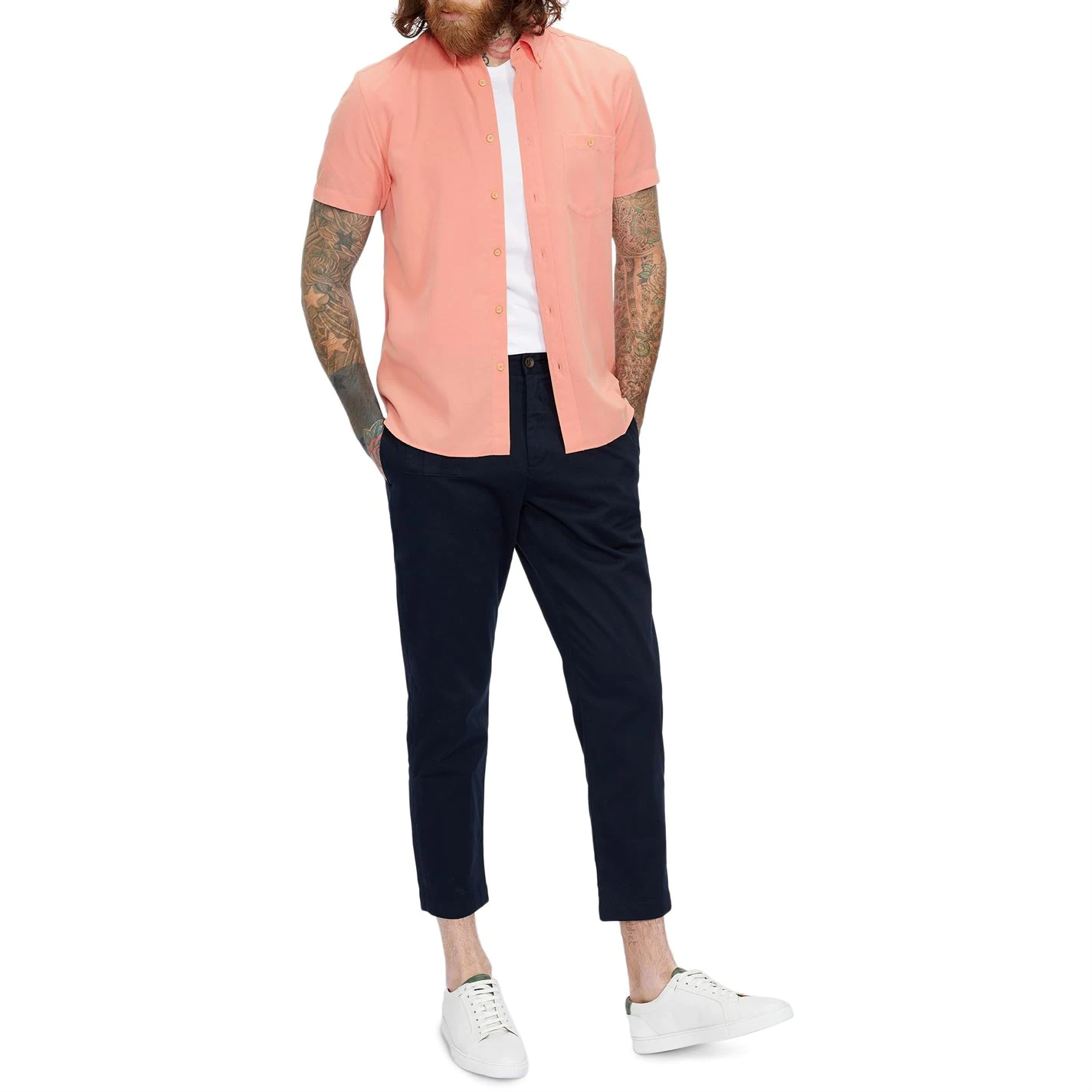 Ted Baker Kostume Short Sleeve Shirt for Casual Shirts Colour Coral 6 Ted Baker Kostume Short Sleeve Shirt for Casual Shirts Colour Coral - Image 4