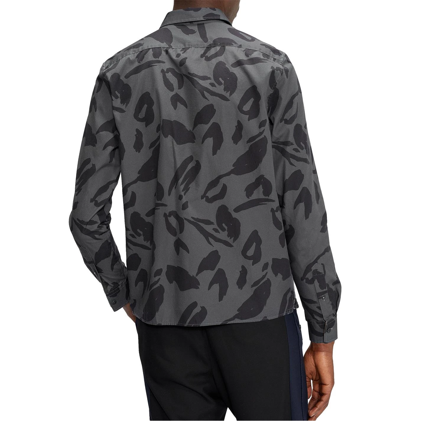 Ted Baker Ted Baker Karpass Animal Shirt for Casual Shirts Colour Charcoal 5 Ted Baker Ted Baker Karpass Animal Shirt for Casual Shirts Colour Charcoal - Image 3