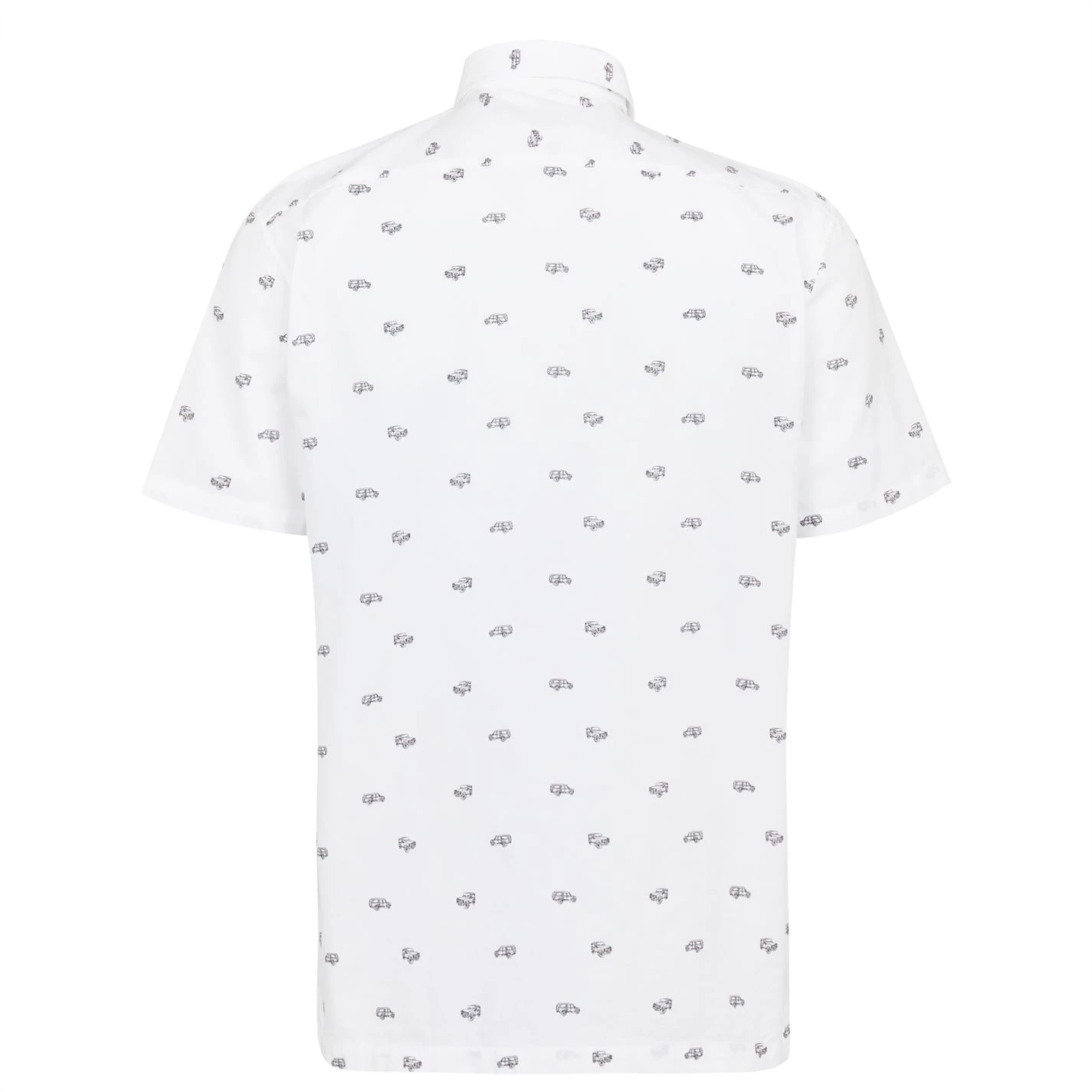Ted Baker Deaconn Car Print Short Sleeve Shirt for Casual Shirts Colour White 7 Ted Baker Deaconn Car Print Short Sleeve Shirt for Casual Shirts Colour White - Image 5