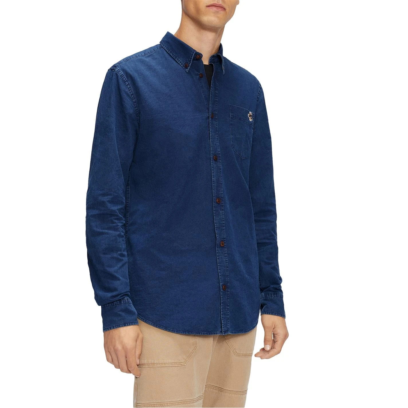Ted Baker Trygrip Denim Shirt for Casual Shirts Colour Blue 4 Ted Baker Trygrip Denim Shirt for Casual Shirts Colour Blue - Image 2