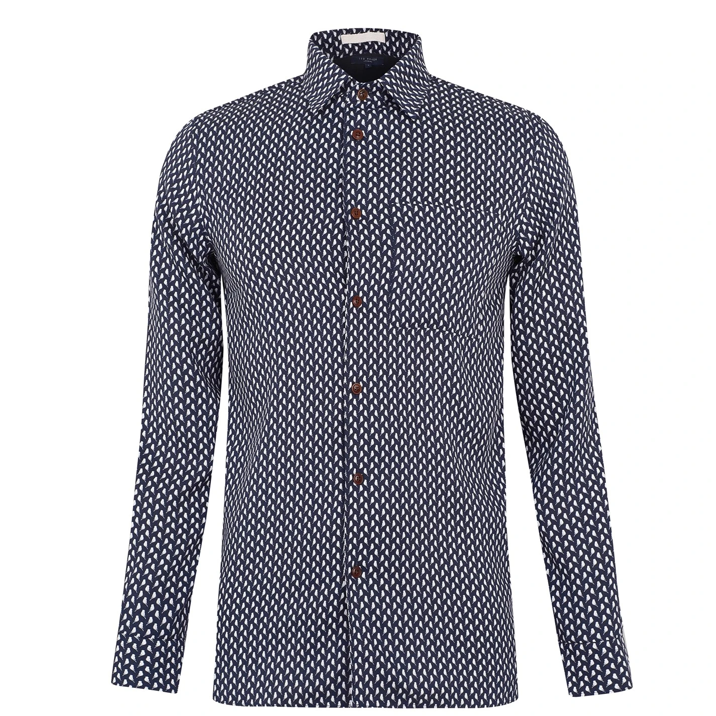 Ted Baker Martz Bird Print Shirt for Casual Shirts Colour Navy 3 Ted Baker Martz Bird Print Shirt for Casual Shirts Colour Navy