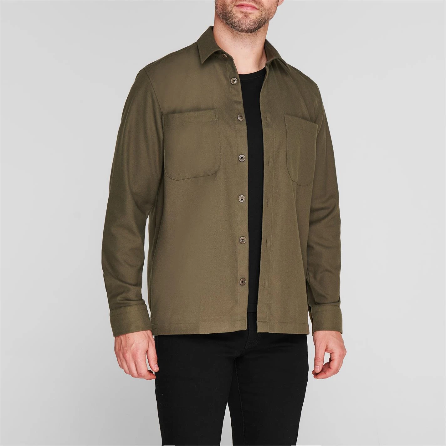 Ted Baker Ted Baker Lessons Twill Shirt for Casual Shirts Colour Green 4 Ted Baker Ted Baker Lessons Twill Shirt for Casual Shirts Colour Green - Image 2