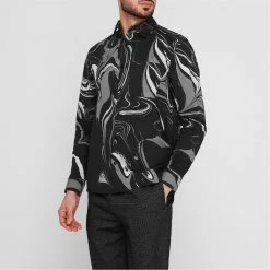 Ted Baker Sembaly Long Sleeve Shirt for Casual Shirts Colour Black 9 Ted Baker Sembaly Long Sleeve Shirt for Casual Shirts Colour Black -Outlet Wardrobe Mix Store 55660903 xxl a1