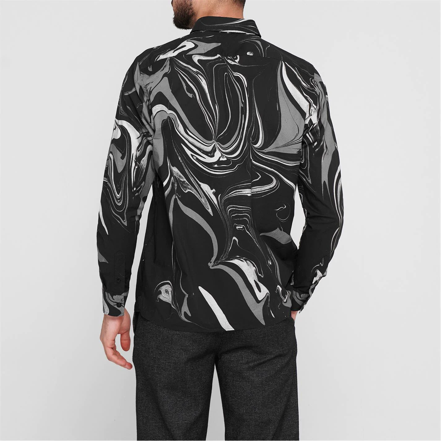 Ted Baker Sembaly Long Sleeve Shirt for Casual Shirts Colour Black 5 Ted Baker Sembaly Long Sleeve Shirt for Casual Shirts Colour Black - Image 3