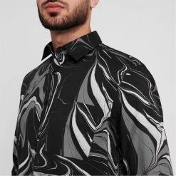 Ted Baker Sembaly Long Sleeve Shirt for Casual Shirts Colour Black 11 Ted Baker Sembaly Long Sleeve Shirt for Casual Shirts Colour Black -Outlet Wardrobe Mix Store 55660903 xxl a3