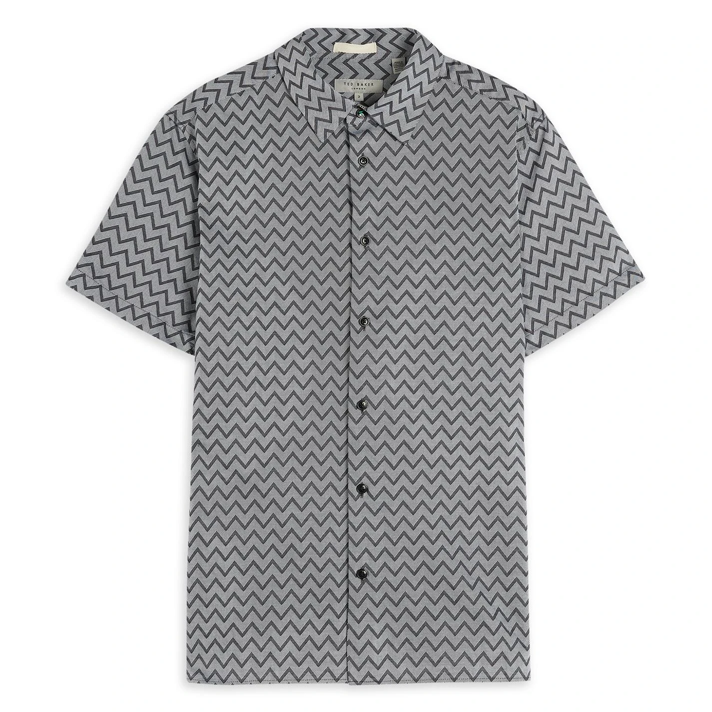 Ted Baker Ted Baker Bordup ZigZag Shirt for Casual Shirts Colour Black 3 Ted Baker Ted Baker Bordup ZigZag Shirt for Casual Shirts Colour Black