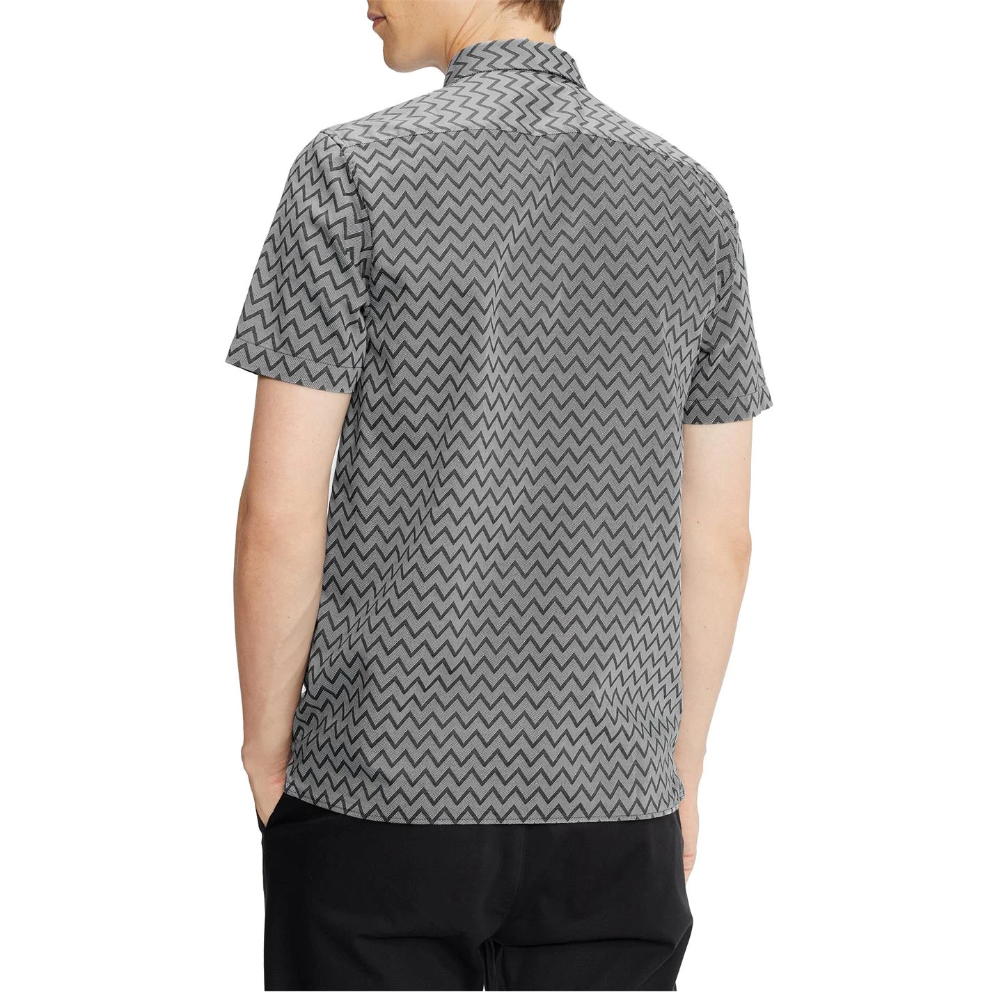 Ted Baker Ted Baker Bordup ZigZag Shirt for Casual Shirts Colour Black 5 Ted Baker Ted Baker Bordup ZigZag Shirt for Casual Shirts Colour Black - Image 3