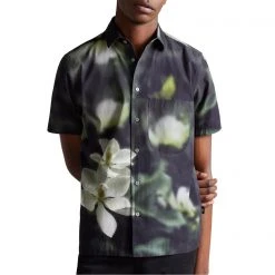 Ted Baker Ted Baker Campbell Floral Shirt Mens for Casual Shirts Colour Black -Outlet Wardrobe Mix Store 55661903 xxl a3