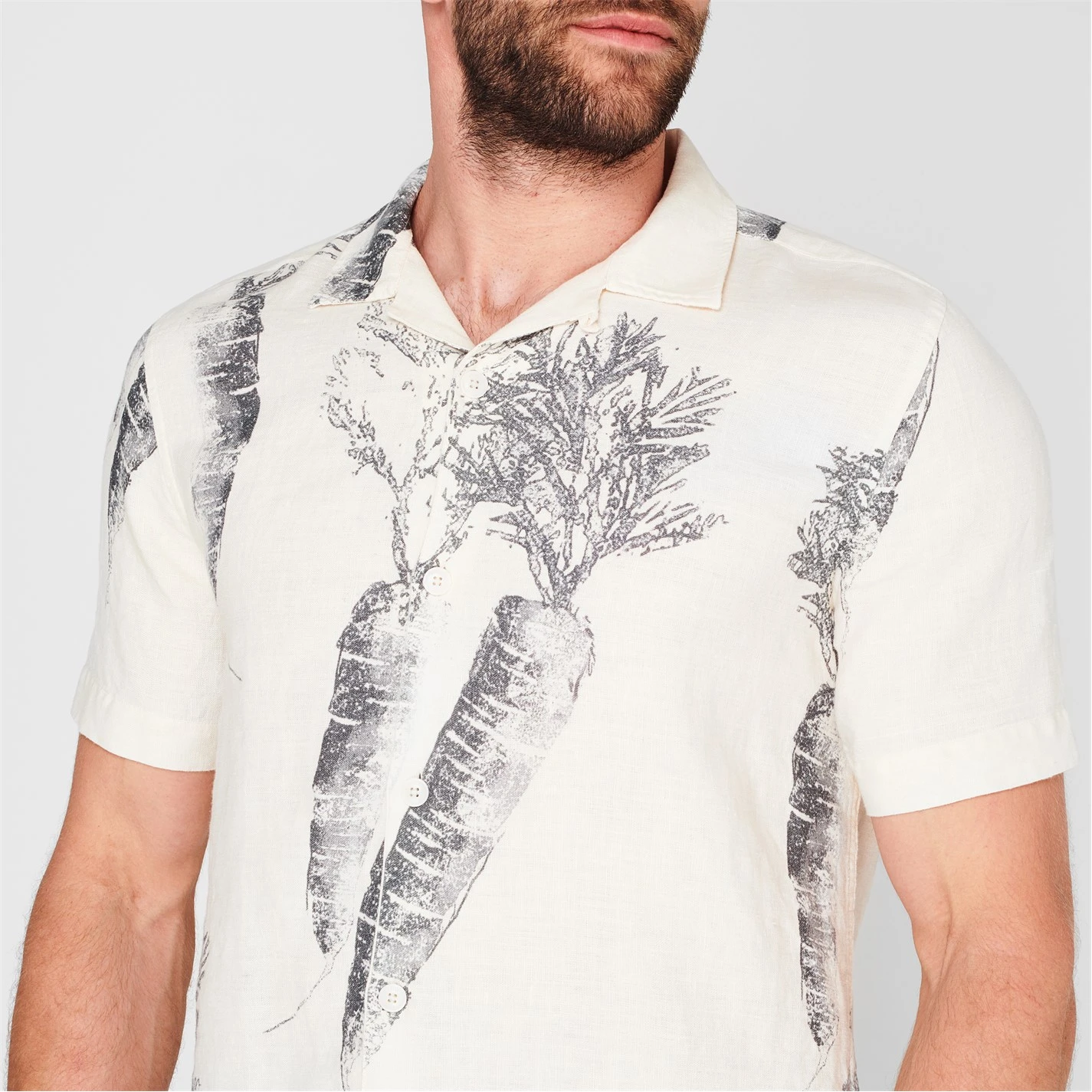 Ted Baker Lenon Carrot Shirt for Casual Shirts Colour White 6 Ted Baker Lenon Carrot Shirt for Casual Shirts Colour White - Image 4