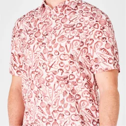 Ted Baker Argo Veg Shirt for Casual Shirts Colour Dk Orange -Outlet Wardrobe Mix Store 55662612 xxl a3