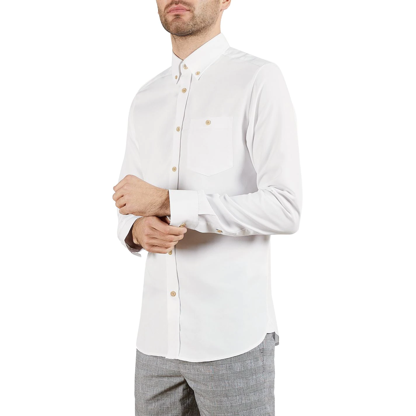 Ted Baker Piktur Long Sleeve Shirt for Casual Shirts Colour White 4 Ted Baker Piktur Long Sleeve Shirt for Casual Shirts Colour White - Image 2