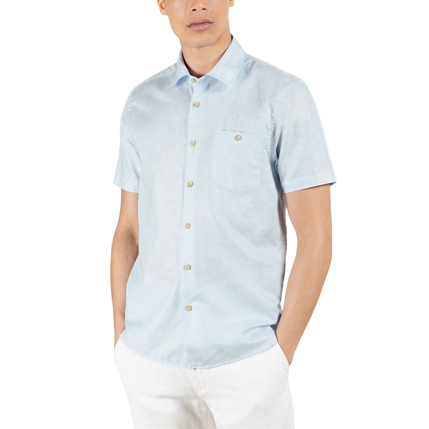 Ted Baker Civiche Short Sleeve Shirt for Casual Shirts Colour Lt-Blue 4 Ted Baker Civiche Short Sleeve Shirt for Casual Shirts Colour Lt-Blue - Image 2