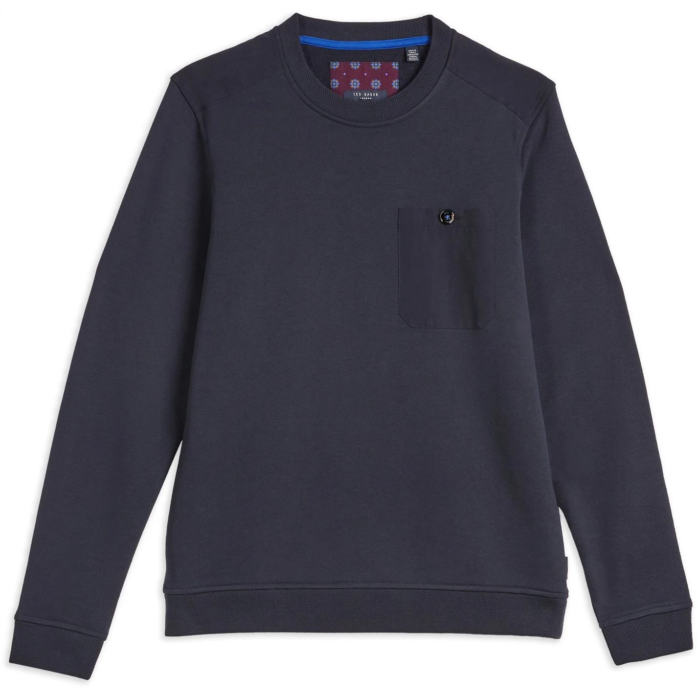 Ted Baker Singer Ls Sweatshirt for Big & Tall Knitwear Colour DK-NAVY 3 Ted Baker Singer Ls Sweatshirt for Big & Tall Knitwear Colour DK-NAVY