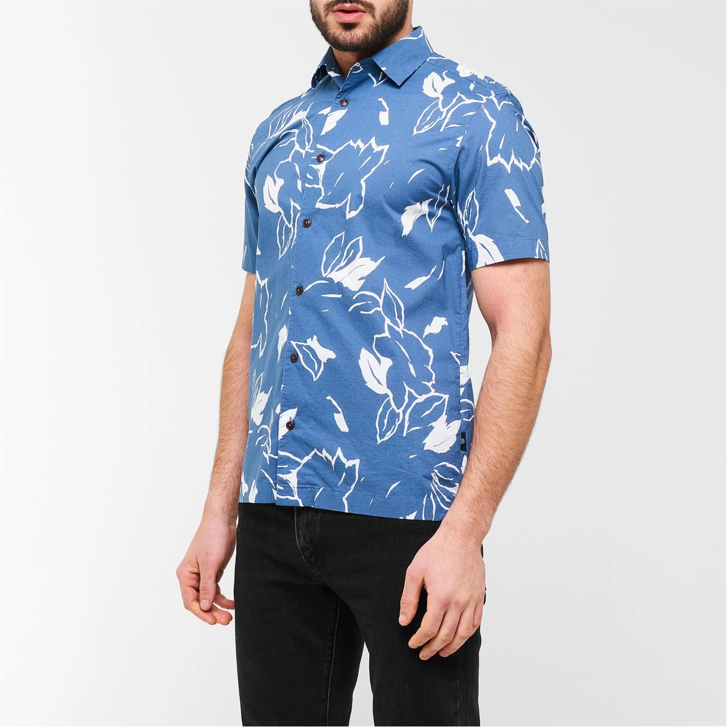 Ted Baker Ashby Floral Shirt for Casual Shirts Colour Blue 4 Ted Baker Ashby Floral Shirt for Casual Shirts Colour Blue - Image 2