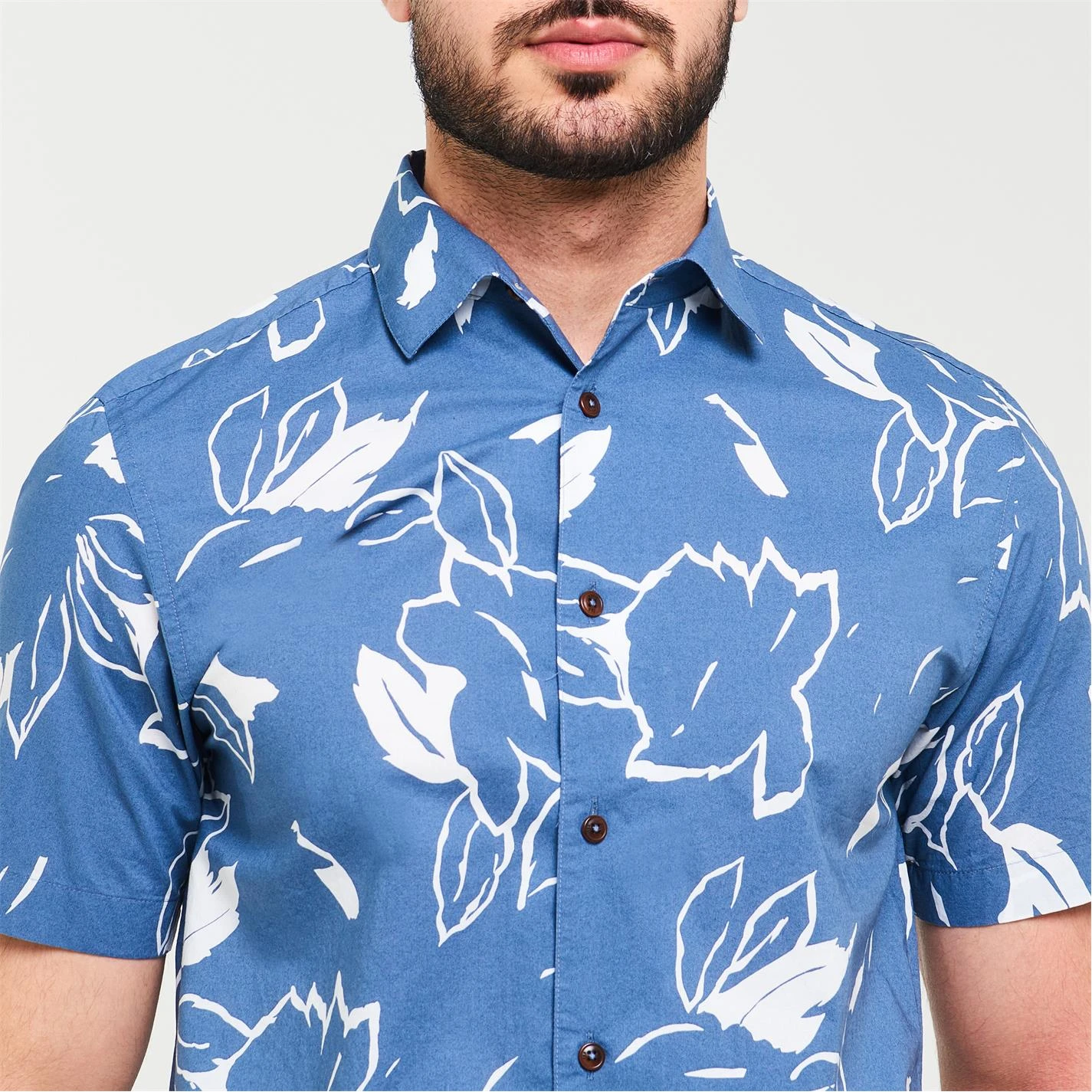 Ted Baker Ashby Floral Shirt for Casual Shirts Colour Blue 6 Ted Baker Ashby Floral Shirt for Casual Shirts Colour Blue - Image 4