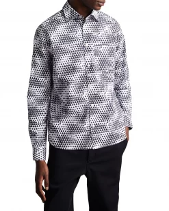 Ted Baker Hundon Geo Shirt for Casual Shirts Colour White -Outlet Wardrobe Mix Store 55855503 xxl a3