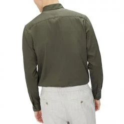 Ted Baker Actor Long Sleeve Shirt for Casual Shirts Colour Khaki -Outlet Wardrobe Mix Store 55927915 xxl a2