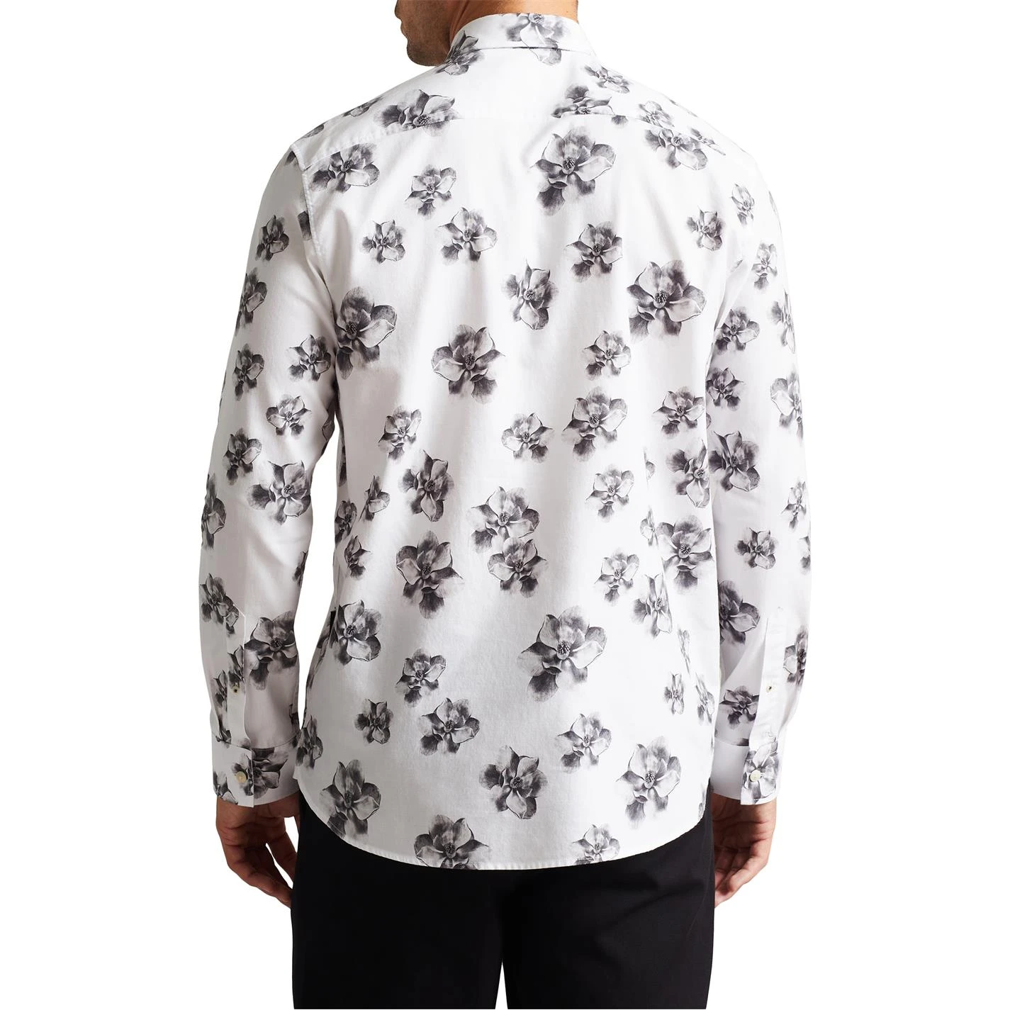 Ted Baker Millhill Floral Shirt for Casual Shirts Colour White 6 Ted Baker Millhill Floral Shirt for Casual Shirts Colour White - Image 4
