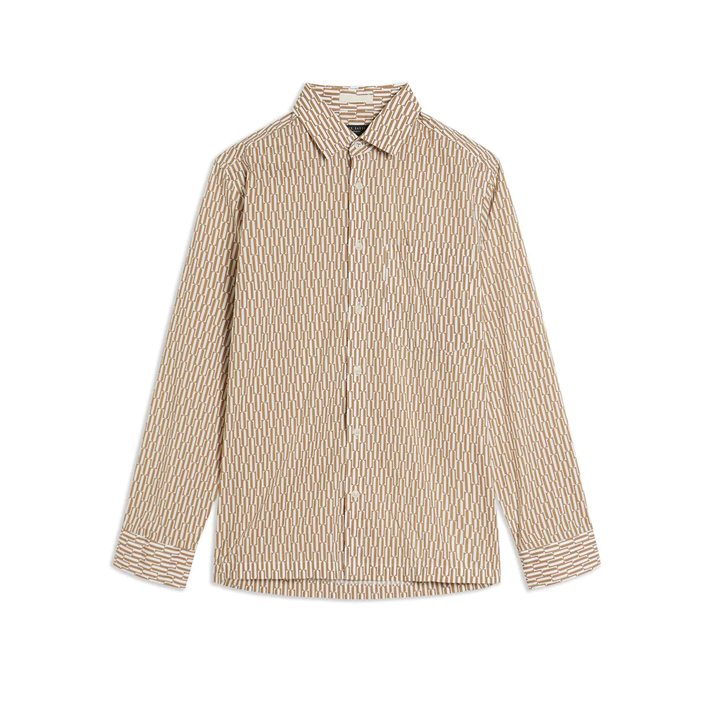 Ted Baker Ruskin Retro Shirt for Casual Shirts Colour Tan 3 Ted Baker Ruskin Retro Shirt for Casual Shirts Colour Tan