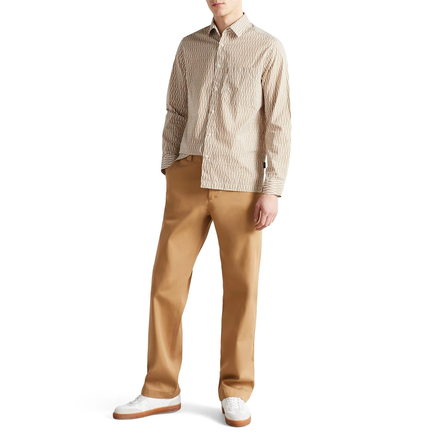 Ted Baker Ruskin Retro Shirt for Casual Shirts Colour Tan 4 Ted Baker Ruskin Retro Shirt for Casual Shirts Colour Tan - Image 2