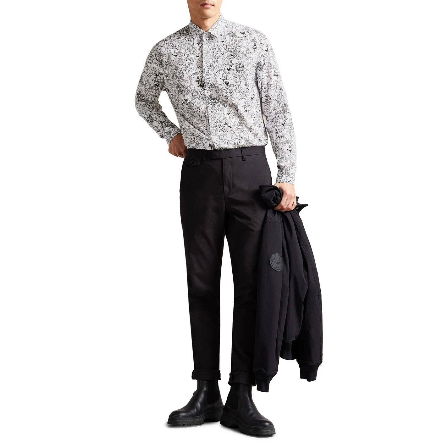 Ted Baker Upland Character Shirt for Casual Shirts Colour White 4 Ted Baker Upland Character Shirt for Casual Shirts Colour White - Image 2