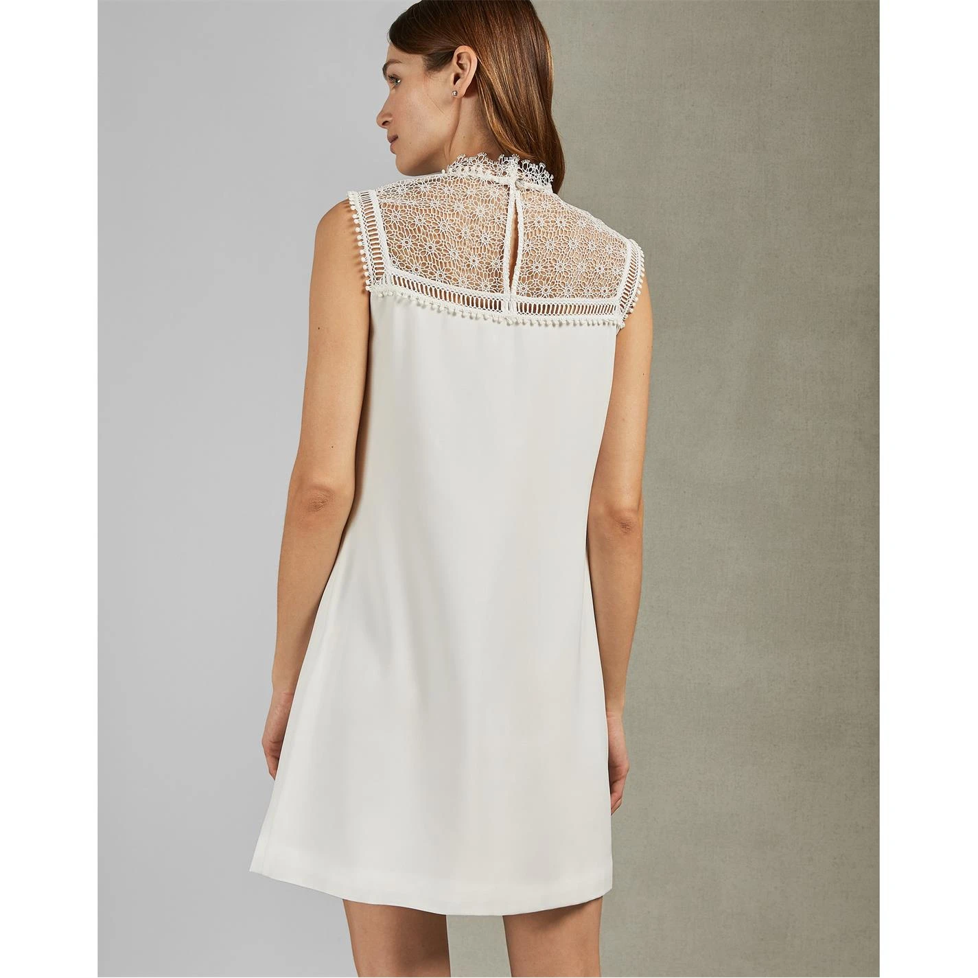 Ted Baker Carsey Tunic Dress for Dresses Colour Ivory 5 Ted Baker Carsey Tunic Dress for Dresses Colour Ivory - Image 3