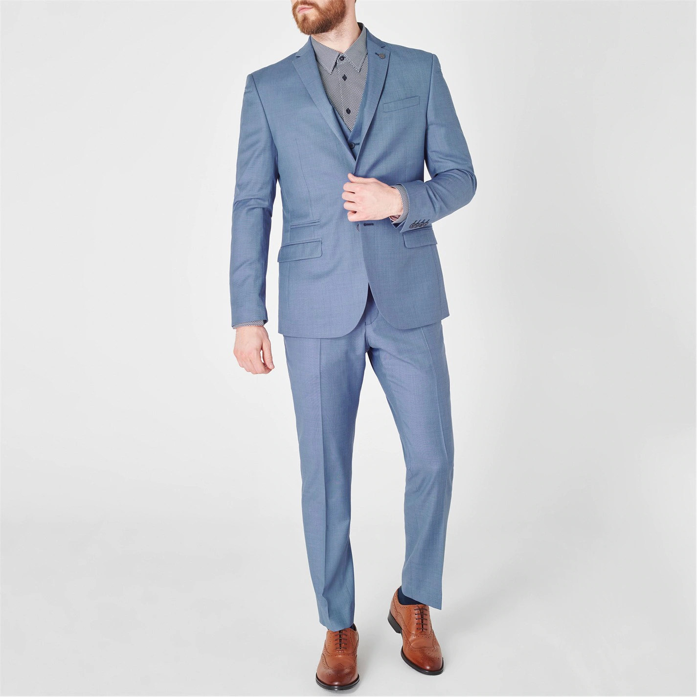 Ted Baker Ainsty Suit Waistcoat for Complete Suits Colour Blue 4 Ted Baker Ainsty Suit Waistcoat for Complete Suits Colour Blue - Image 2