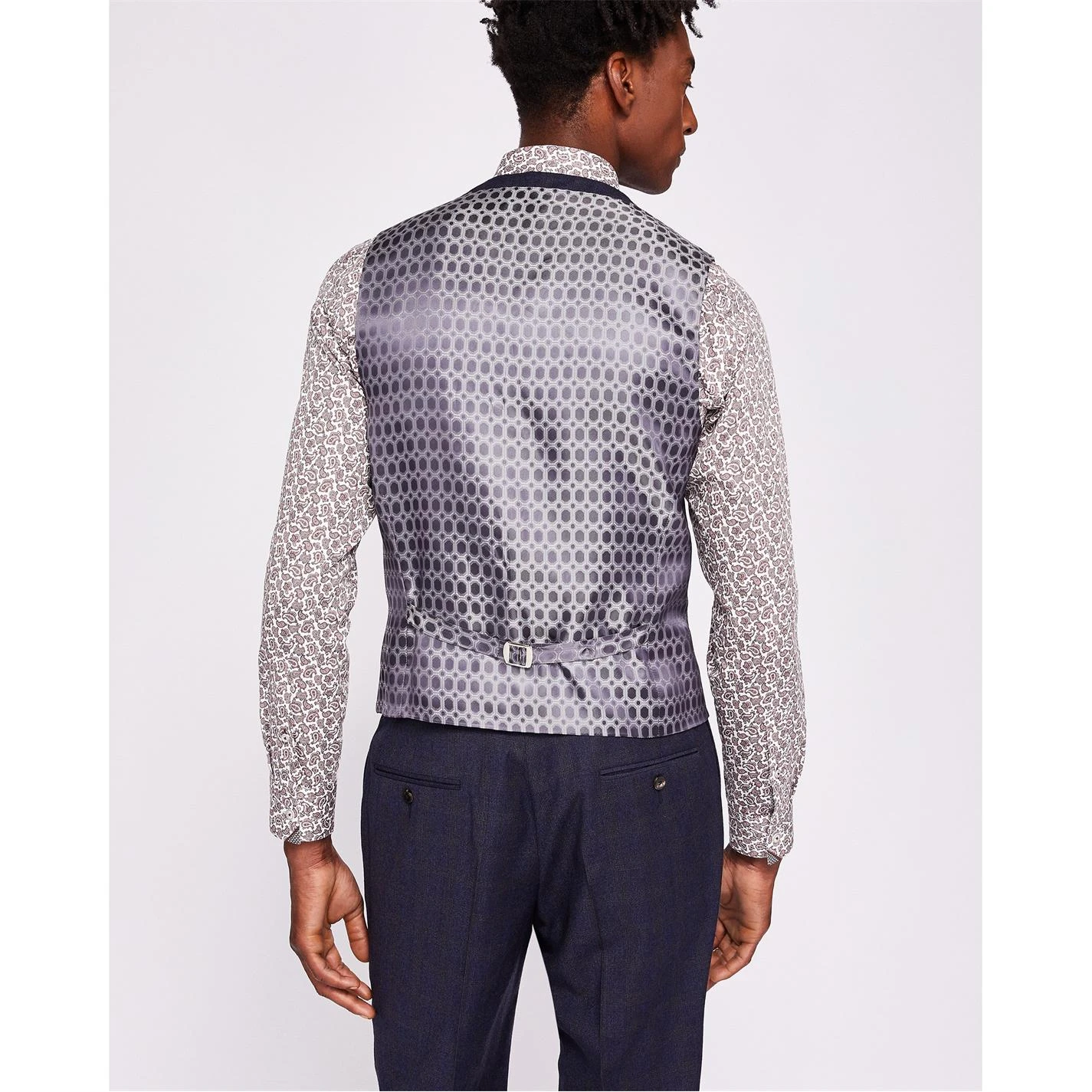 Ted Baker Shelton Waistcoat for Big & Tall Waistcoats Colour Blue 4 Ted Baker Shelton Waistcoat for Big & Tall Waistcoats Colour Blue - Image 2