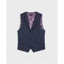 Ted Baker Texon Waistcoat for Big & Tall Waistcoats Colour Blue