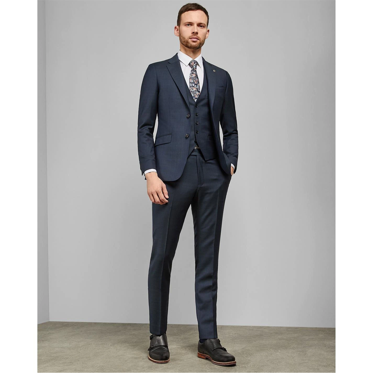 Ted Baker Butter Double Breasted Waistcoat for Complete Suits Colour Dark Red 3 Ted Baker Butter Double Breasted Waistcoat for Complete Suits Colour Dark Red