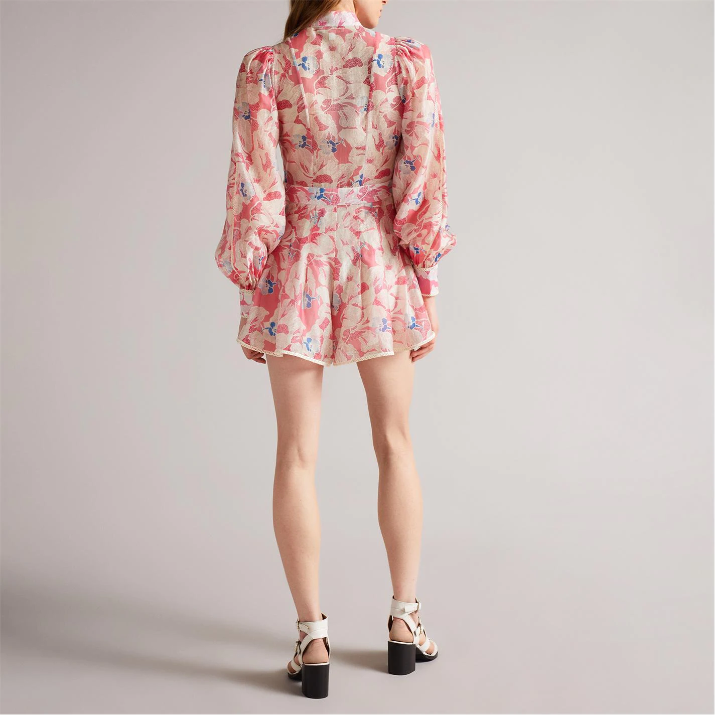 Ted Baker Lele Playsuit for Playsuits & Jumpsuits Colour Mid Pink 5 Ted Baker Lele Playsuit for Playsuits & Jumpsuits Colour Mid Pink - Image 3