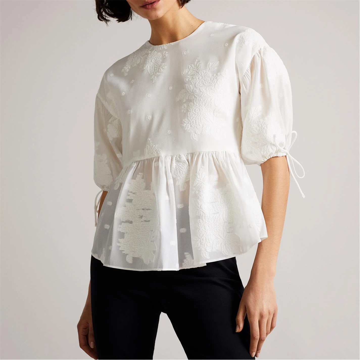 Ted Baker Karni Blouse for Blouses & Shirts Colour White 5 Ted Baker Karni Blouse for Blouses & Shirts Colour White - Image 3