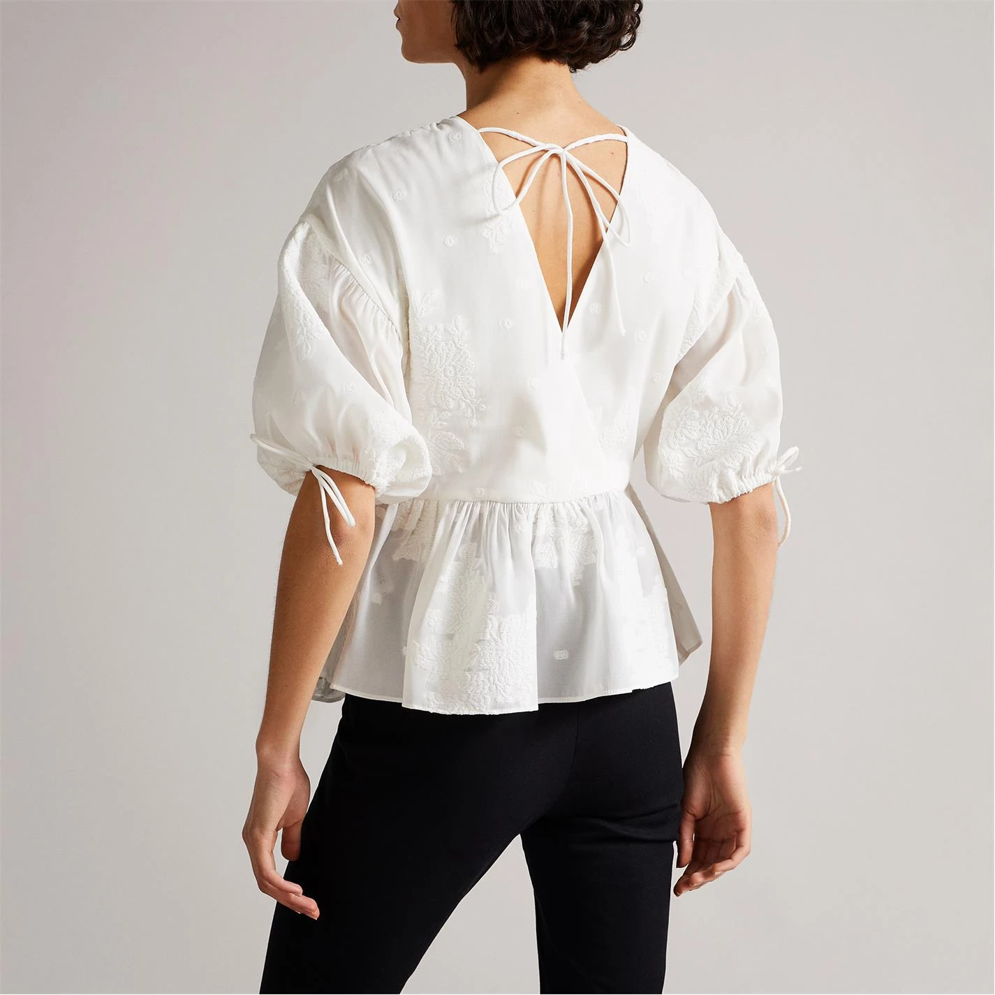 Ted Baker Karni Blouse for Blouses & Shirts Colour White 6 Ted Baker Karni Blouse for Blouses & Shirts Colour White - Image 4