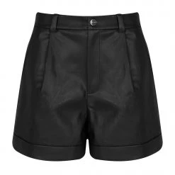 Ted Baker Pawa PU Shorts for Shorts Colour Black