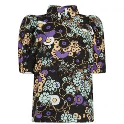 Ted Baker Yvonn Floral Top for Blouses & Shirts Colour Black