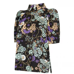 Ted Baker Yvonn Floral Top for Blouses & Shirts Colour Black -Outlet Wardrobe Mix Store 57305503 xxl a11