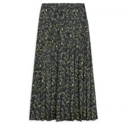 Ted Baker Deeana Printed Pleat Midi Skirt for Skirts Colour Black