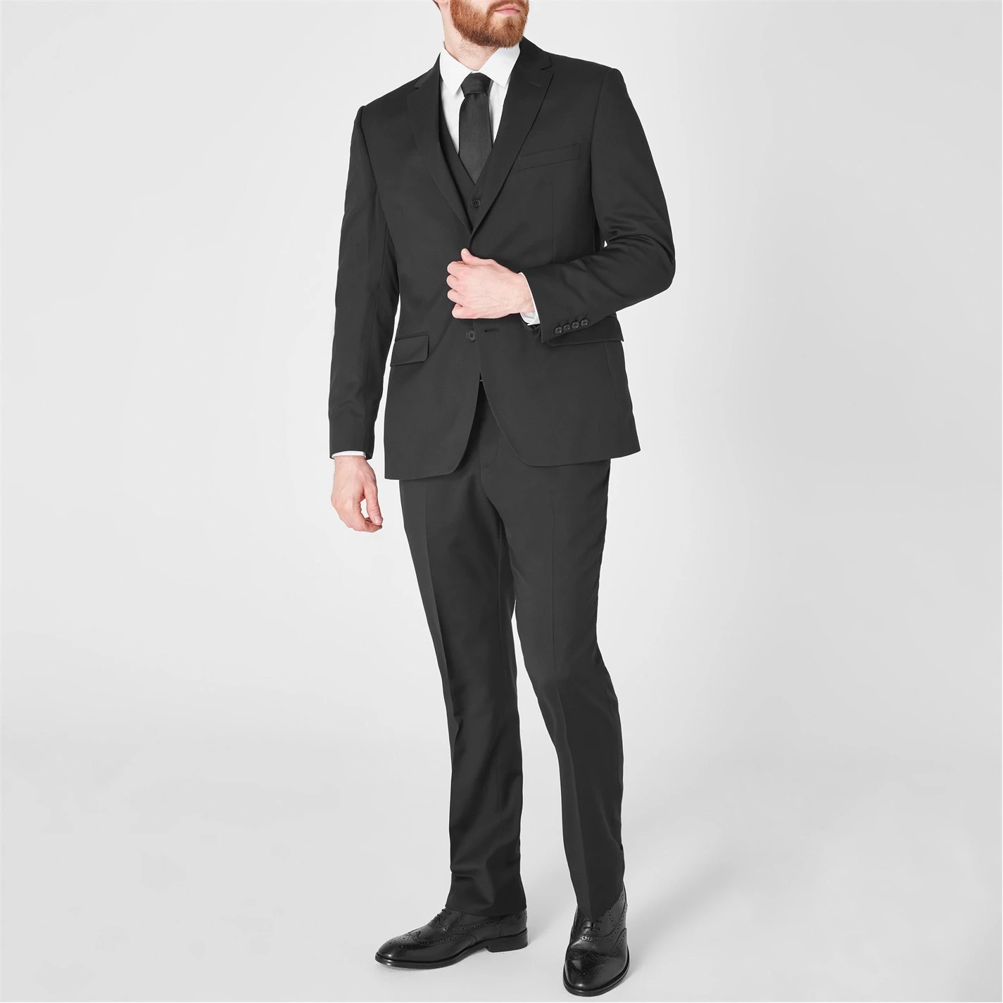 Ted Baker Slim Fit Dundets Suit Trousers for Complete Suits Colour Black 4 Ted Baker Slim Fit Dundets Suit Trousers for Complete Suits Colour Black - Image 2