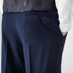 Ted Baker Perthjr Regular Fit Trousers for Complete Suits Colour Blue -Outlet Wardrobe Mix Store 57946218 xxl a4